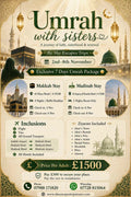 Umrah with Sisters 2nd-8th November,2026