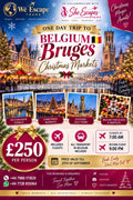 Trip to Bruges Christmas Markets,Belgium 5th December,2026