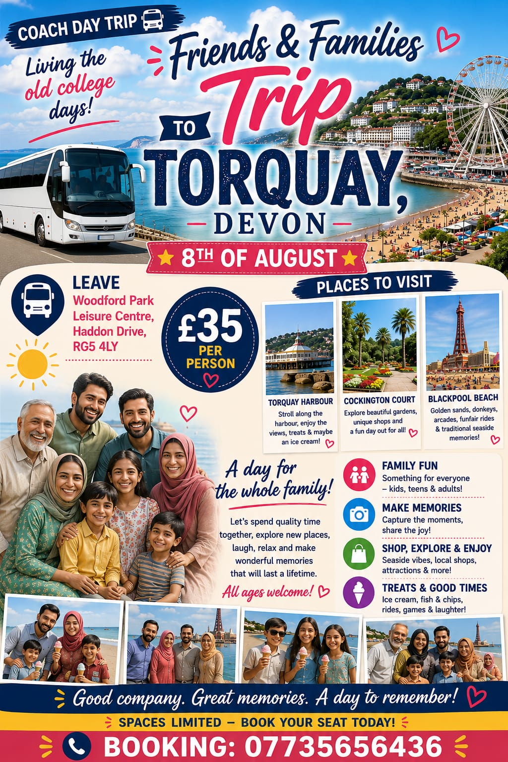 Coach trip to Torquay, Devon