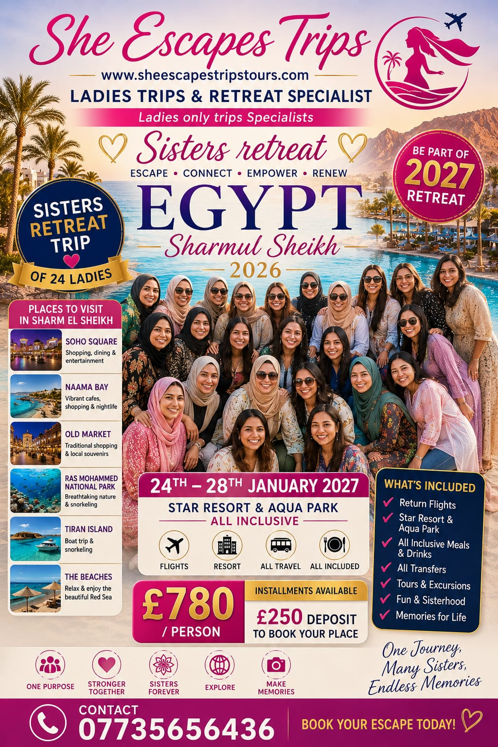 Ladies only trip to Sharm El-Sheikh, Egypt