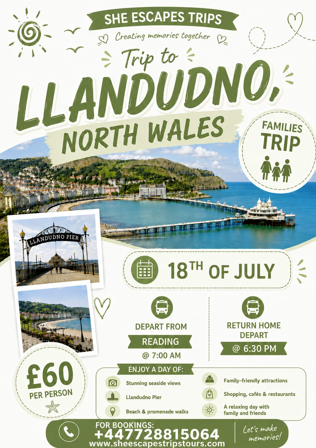Coach trip to Llandudno, North Wales